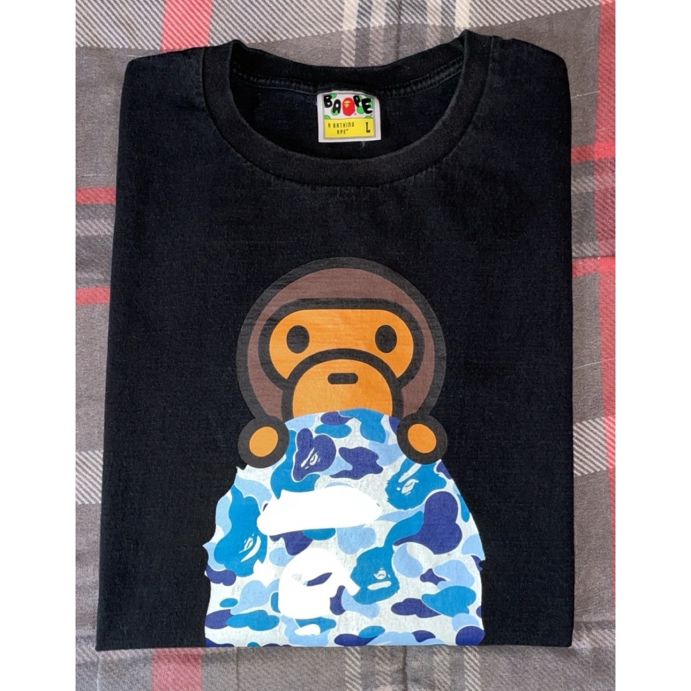 BAPE ABC Milo On Ape Head Tee Size Large